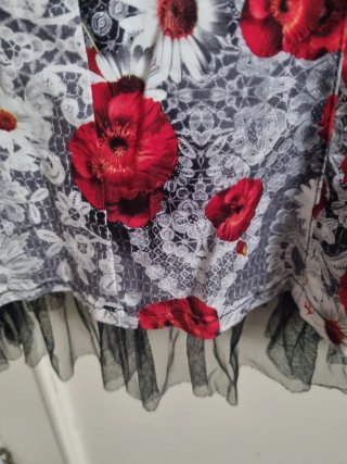 Vestido fiesta estampado floral