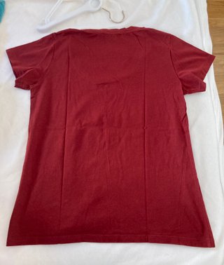 Camiseta de manga corta roja Mango