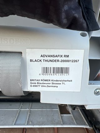 Sillita coche Romer Britax Advansafix
