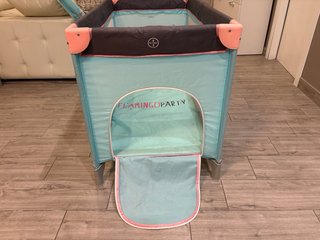 Cuna de viaje plegable Olmitos Flamingo