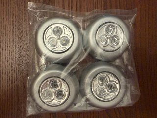 Luz LED para armario plateada