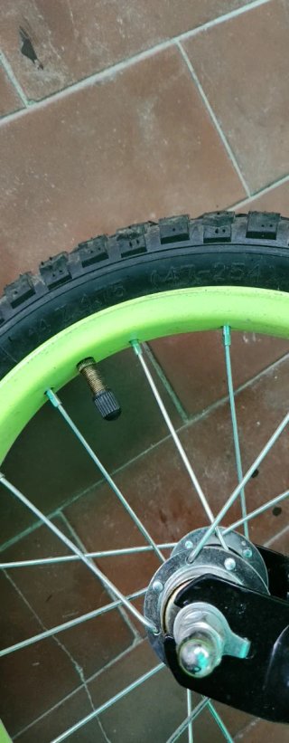 Bicicleta infantil BERG verde y negra