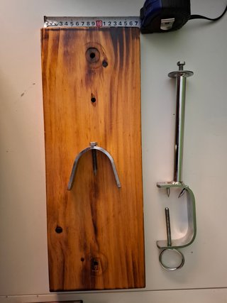 Soporte Jamonero Madera y Metal