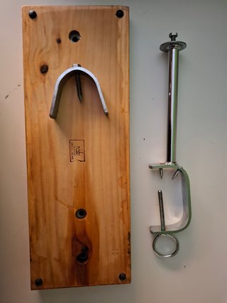 Soporte Jamonero Madera y Metal