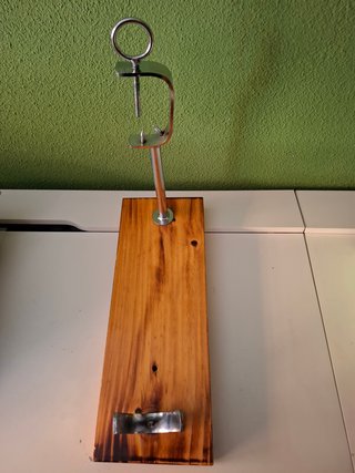 Soporte Jamonero Madera y Metal