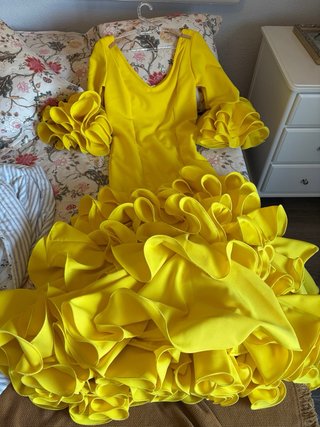 Traje de Gitana Amarillo Talla 38