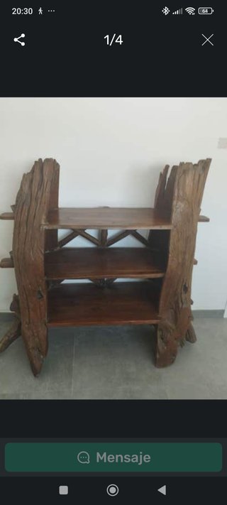 Mueble original forma de tronco