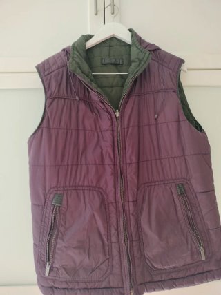 Chaleco Massimo Dutti Morado Talla XL