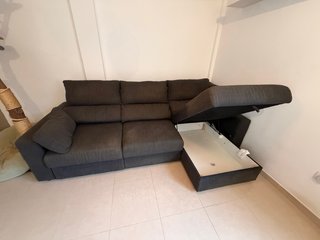 Sofá 3 plazas ESKILSTUNA chaiselongue y almacenaje