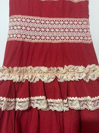 Falda flamenca Ajoli roja
