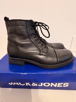 Botas de Piel Jack&Jones Negras