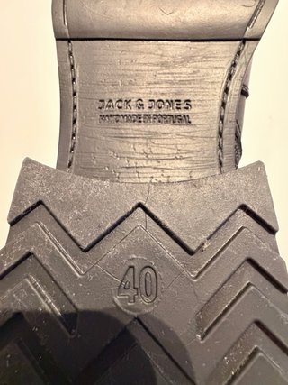 Botas de Piel Jack&Jones Negras