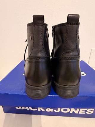 Botas de Piel Jack&Jones Negras