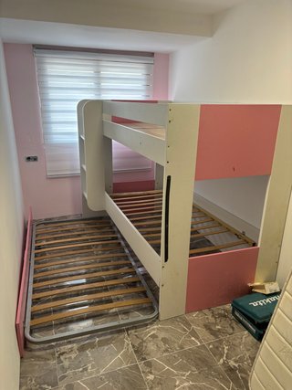 Cama nido 3 alturas rosa