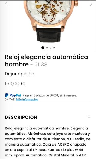 Reloj Cristian Lay Esqueleto Automático