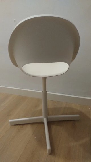 Silla infantil Ikea regulable blanca
