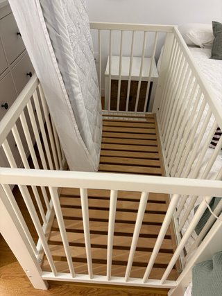 Cuna de bebé blanca IKEA