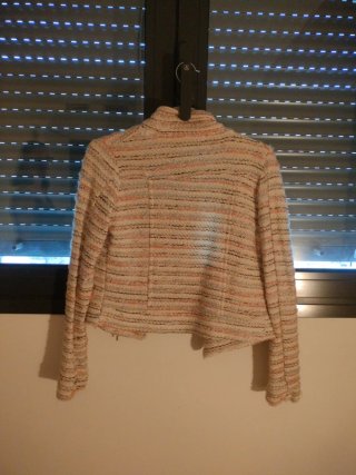 Chaqueta Springfield Beige y Rosa Talla XS