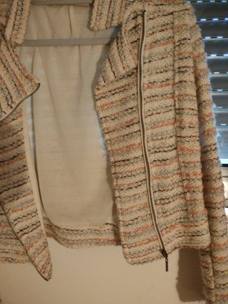 Chaqueta Springfield Beige y Rosa Talla XS
