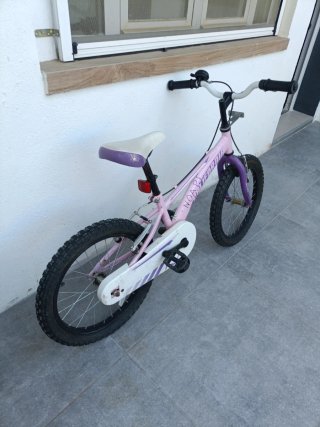 Bicicleta infantil rosa California