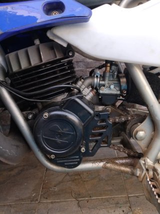 Yamaha Motocross Azul y Blanca