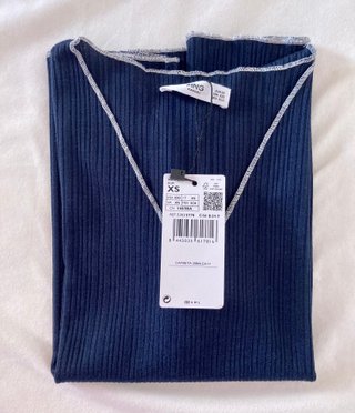 Camiseta Mango de manga corta azul