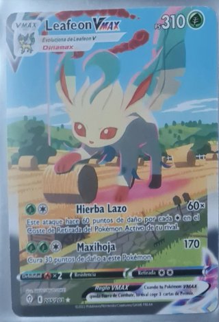 Leafeon VMAX Arte alternativo secreto.