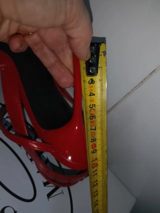 Zapatos tacón Zara rojos talla 37
