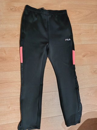 Chándal deportiva Fila negra y rosa Talla M