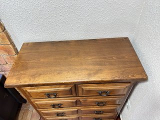 Cajonera de madera estilo rústico Vintage