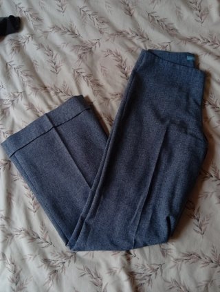 Pantalones de traje grises