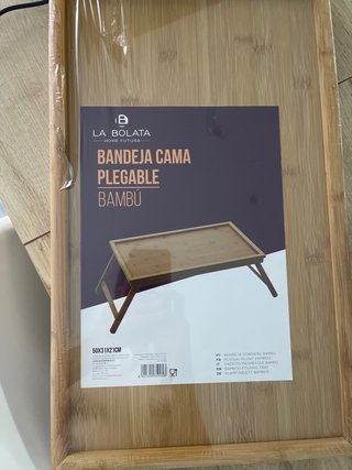 Bandeja Cama Plegable Bambú La Bolata