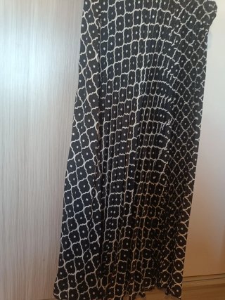 Falda larga plisada Zara Talla L