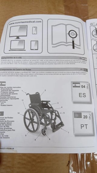 Silla ruedas de aluminio nueva a estrenar.