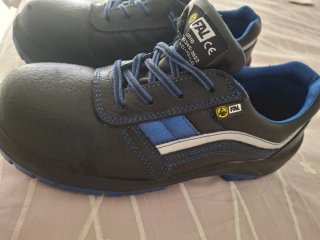 Zapatos de seguridad FAL negros y azules