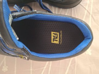 Zapatos de seguridad FAL negros y azules