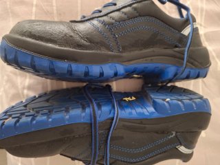 Zapatos de seguridad FAL negros y azules