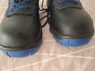 Zapatos de seguridad FAL negros y azules