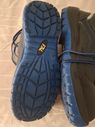 Zapatos de seguridad FAL negros y azules