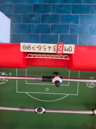 Futbolín rojo