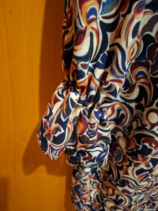 Vestido estampado manga larga talla M