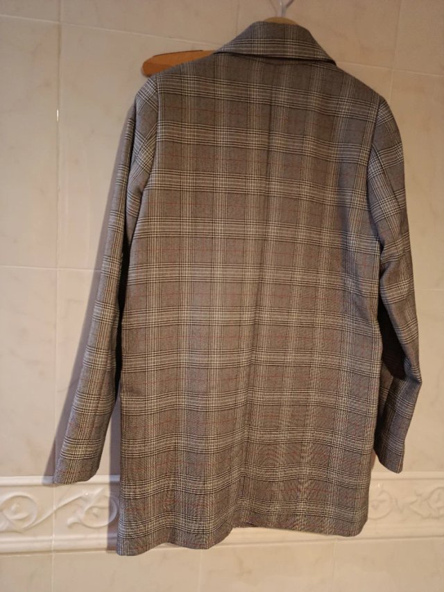 Chaqueta cuadros Pull&Bear T.XS