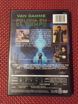 DVD Policia En El Tiempo (Timecop)