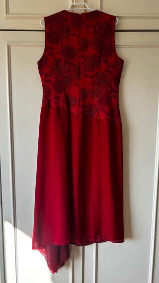 Vestido rojo invitada estilo oriental