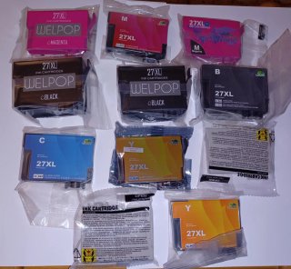 Cartuchos de tinta WELPOP 27XL