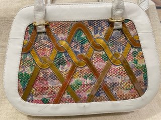 Bolso Piel Vintage Blanco