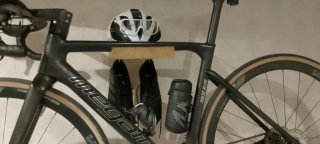 Soporte madera para bici