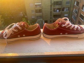 Converse Chuck Taylor Ox Tela Bordeaux/Rossa