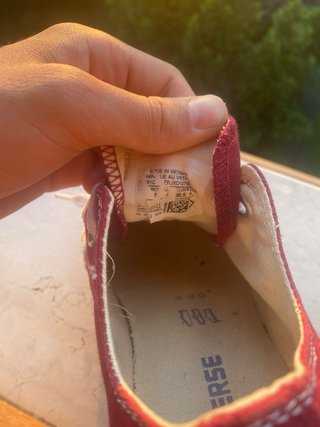 Converse Chuck Taylor Ox Tela Bordeaux/Rossa