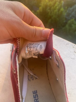 Converse Chuck Taylor Ox Tela Bordeaux/Rossa